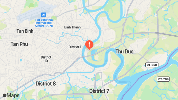 Metropole Thu Thiem location map