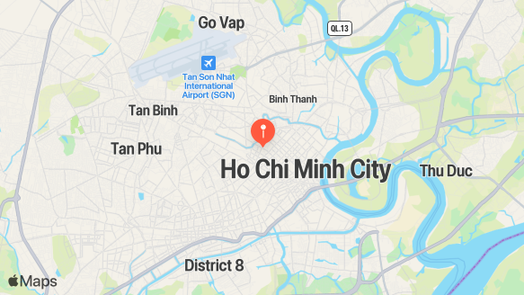 Oakwood Apartments Ho Chi Minh City location map