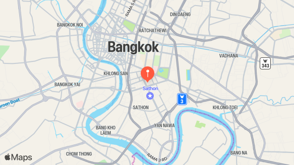 Silom Convent Garden location map
