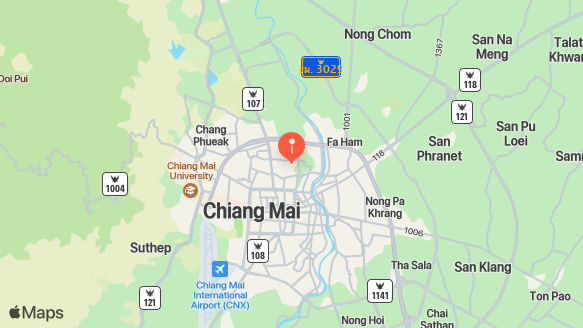 The Grand Napat Serviced Apartment location map